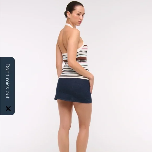 NWT Abercrombie Ribbed Halter Sweater Vest - Picture 4 of 4